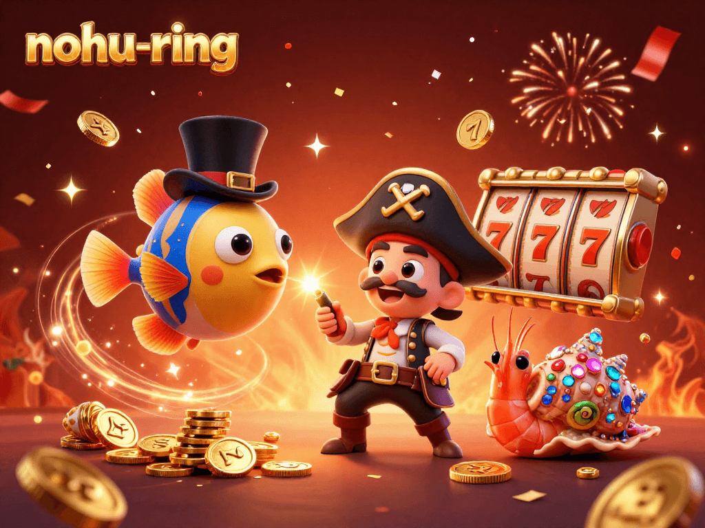 Spin to win with nohu-ring's vibrant 3D characters, jackpot counters, and dynamic slot elements.