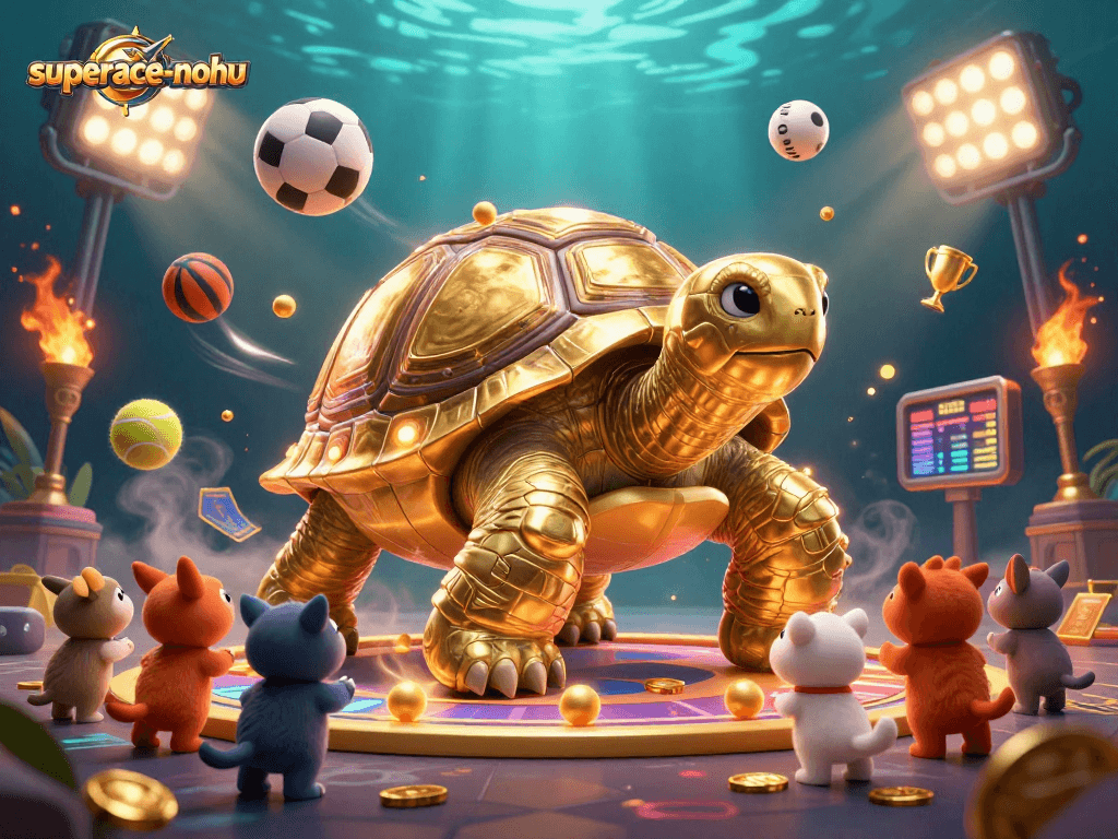 Experience thrilling gameplay in superace-nohu with a dynamic, vibrant casino scene featuring unique characters.