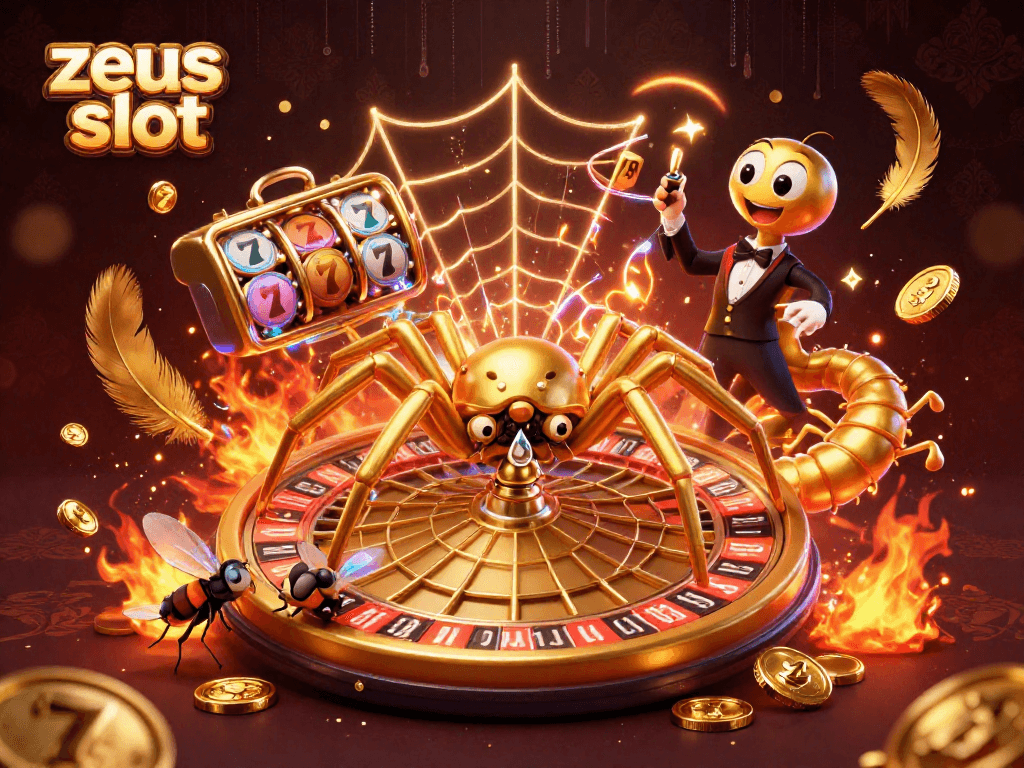 Menangkan hadiah besar dengan zeus slot dalam ilustrasi kasino yang menawan.