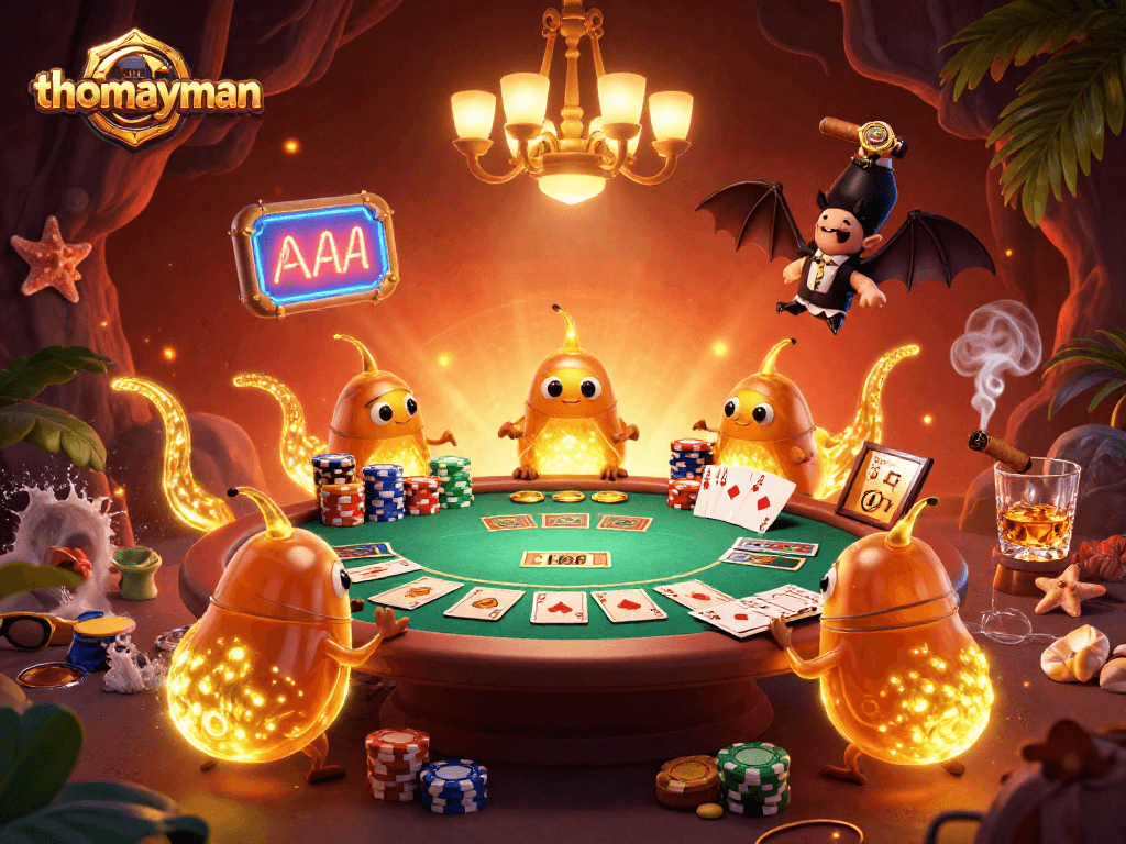 Experience thrilling gameplay with thomayman in an ultra-detailed, vibrant 3D casino scene.