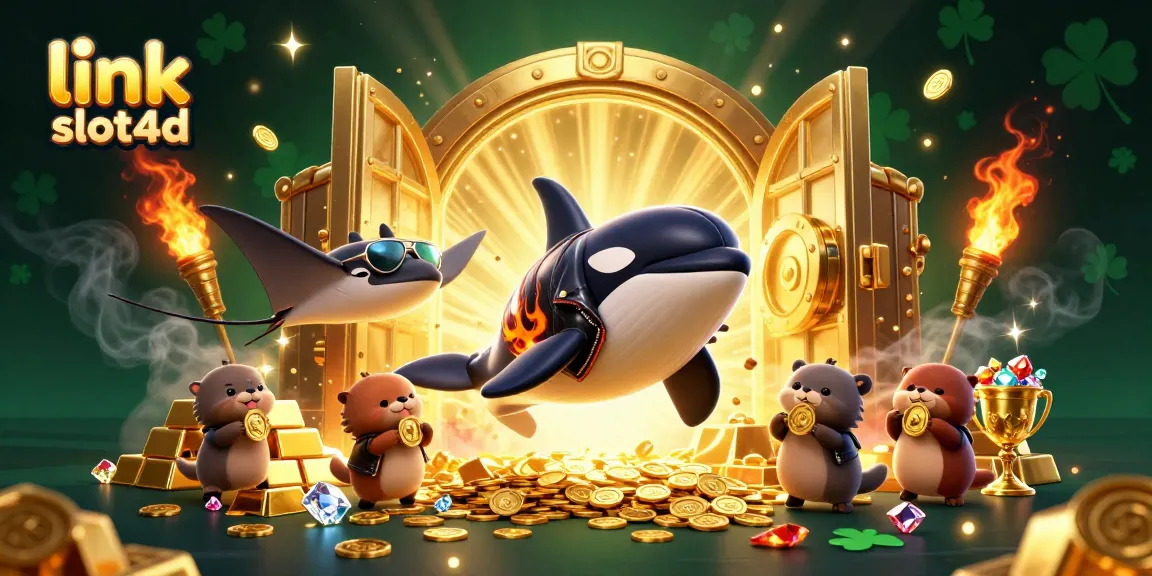 Gambarkan link slot4d dengan orca, stingray, dan berang-berang meraih koin emas secara seru!