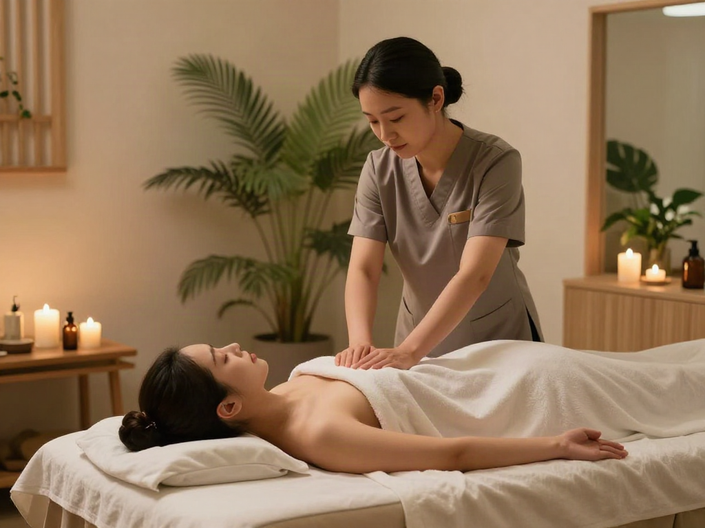 Experience 광명출장마사지 in a serene wellness studio with a professional therapist.