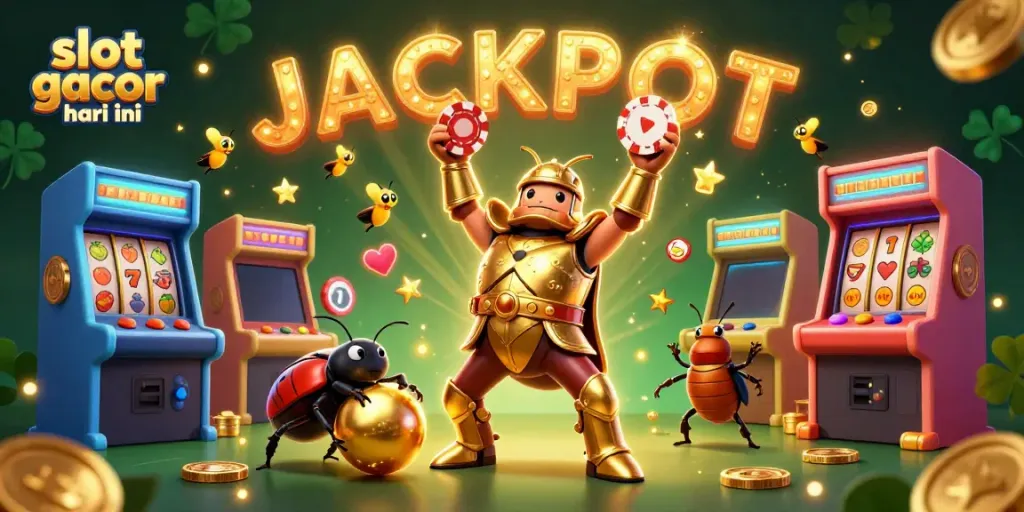 Geng-geng pemenang di slot gacor hari ini, dengan karakter yang memukau dan elemen kasino mengelilinginya.