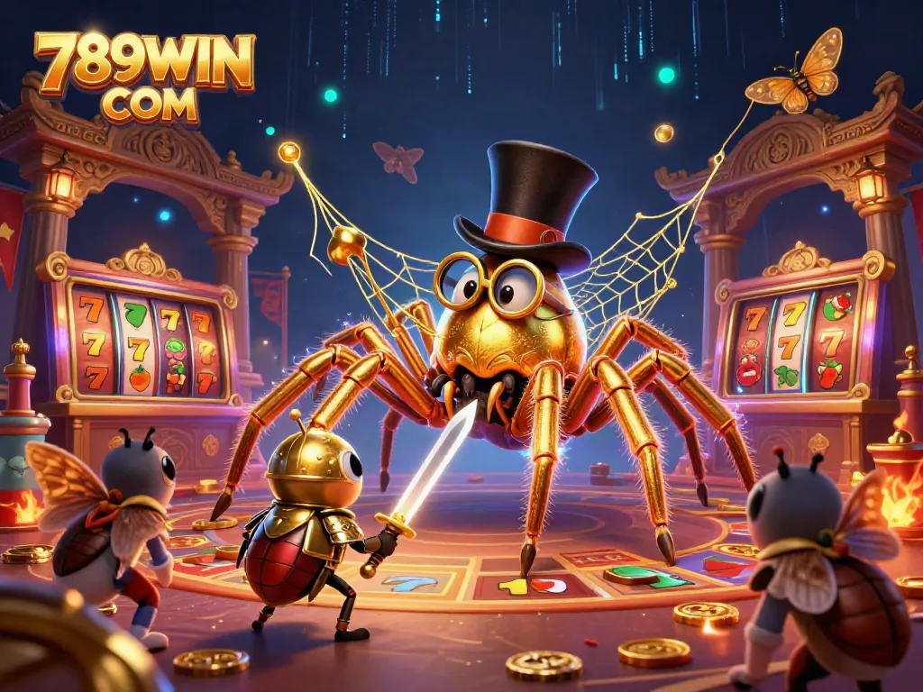 Experience thrilling gameplay at 789WIN COM with a vibrant casino illustration scene.