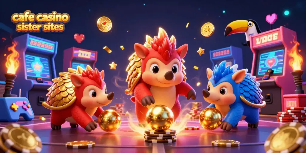 Experience thrilling gameplay in the ultimate cafe casino sister sites showdown with vibrant characters and casino elements.