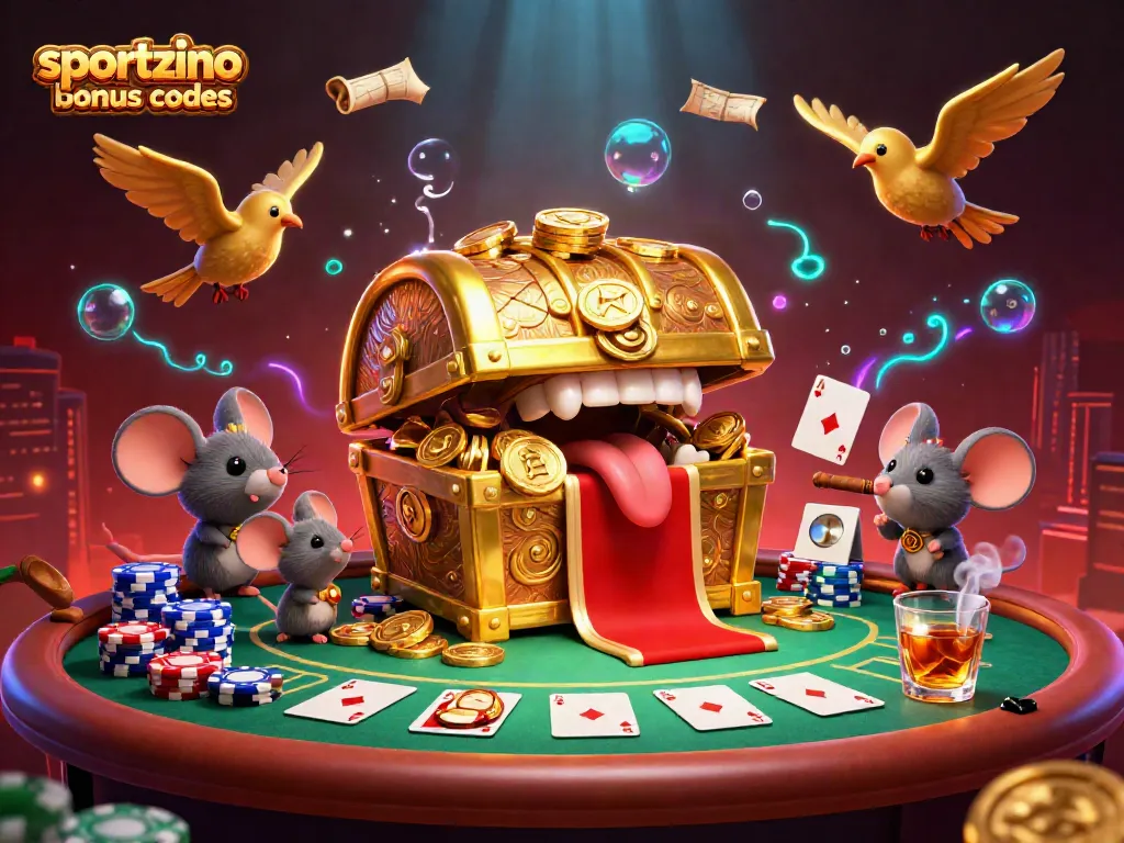 Spin and win with Sportzino bonus codes, immersing in an exciting casino atmosphere!