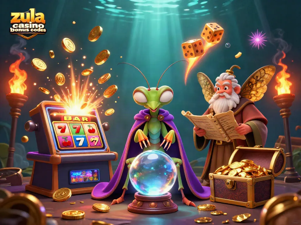 Experience the magic of zula casino bonus codes with a vibrant 3D casino scene bursting with rewards.