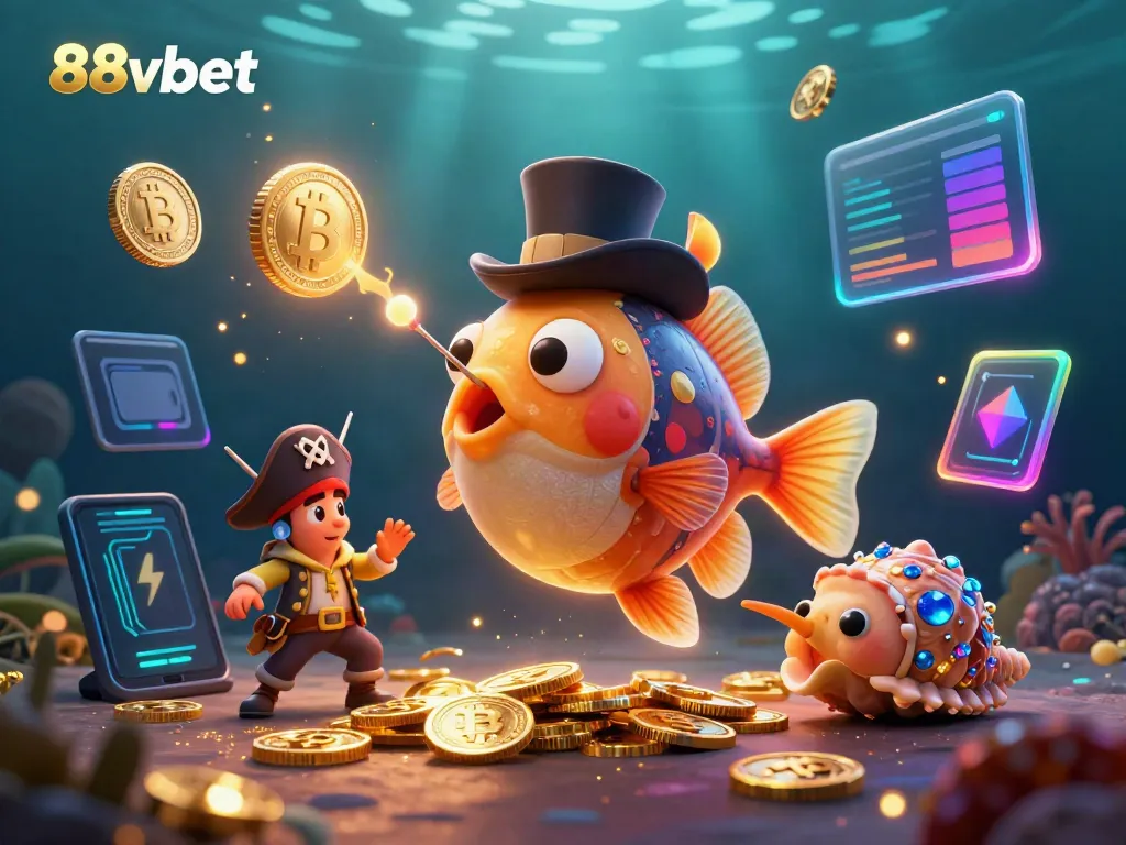 Engage in thrilling gameplay with 88vbet's underwater casino adventure featuring lively characters and vibrant graphics.