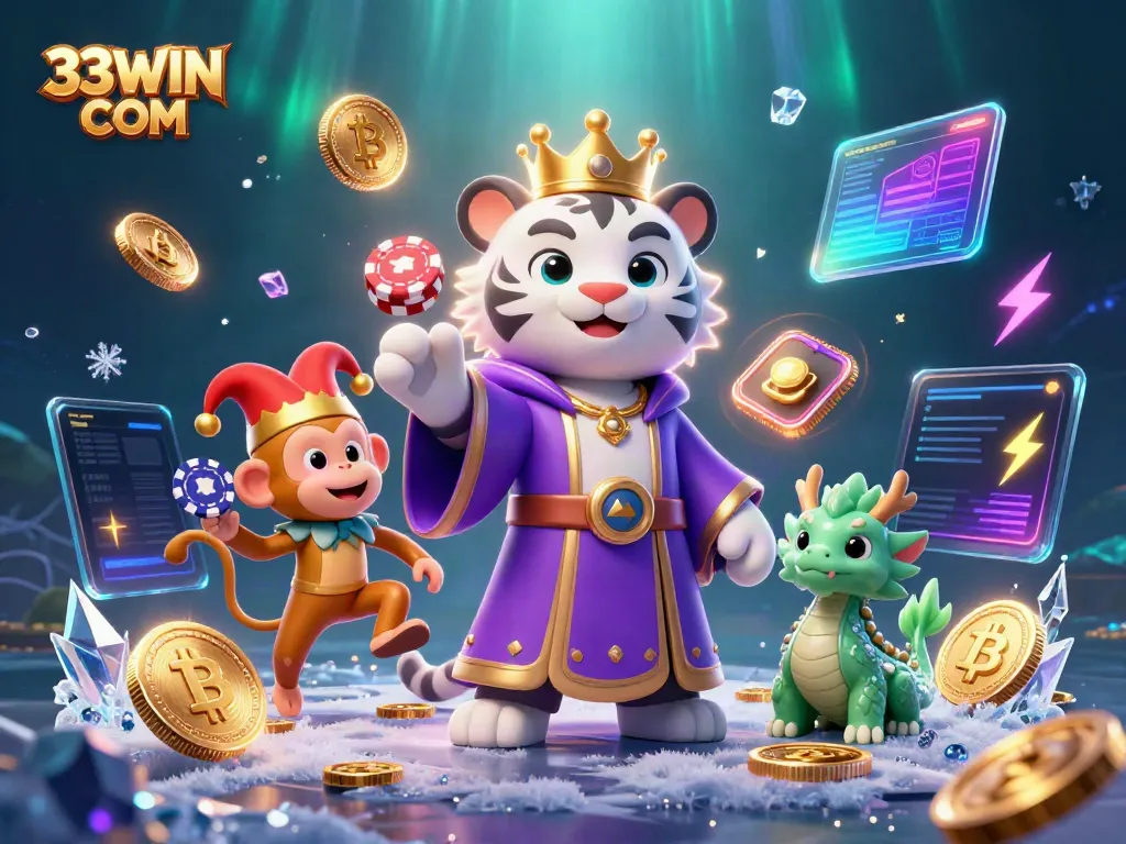 Engage with the exciting world of digital gambling at 33WIN COM, featuring dynamic casino elements.