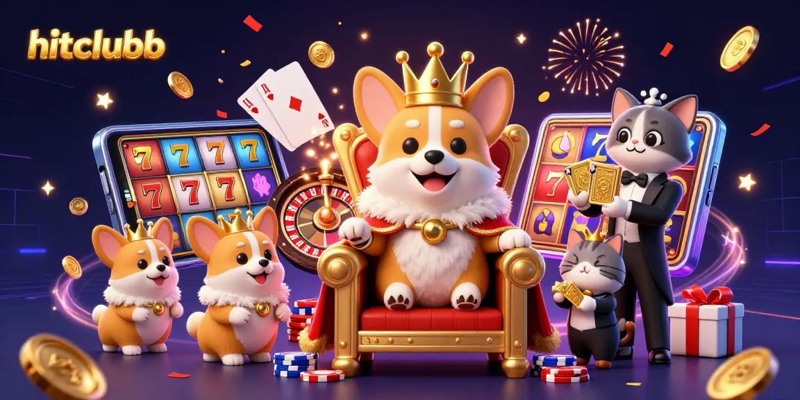Win big at hitclubb with vibrant 3D casino characters and exciting game elements.